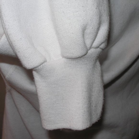 Adult XXL 54/56 Embroidered Snowman Hanes White Sweatshirt Tis The Season - Picture 8 of 10